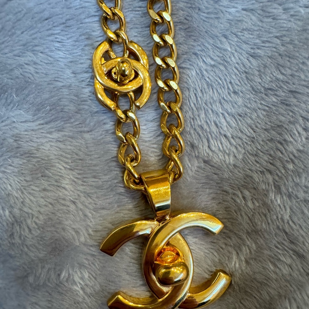 Chanel Double Turnlock Necklace